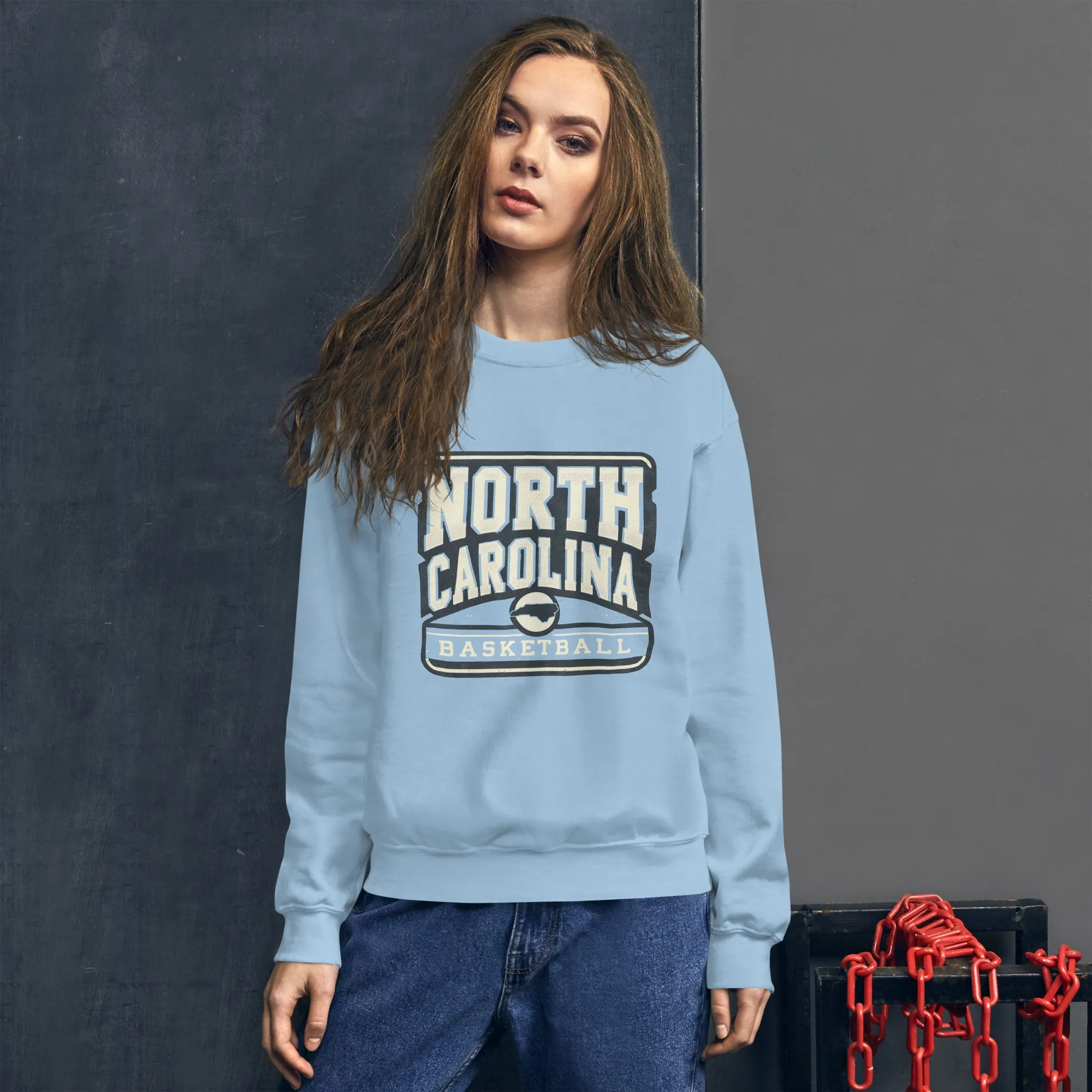 North Carolina Basketball Vintage Retro Unisex Sweatshirt