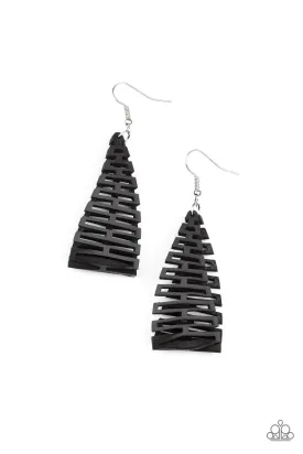 PAPARAZZI Urban Delirium - Black EARRINGS