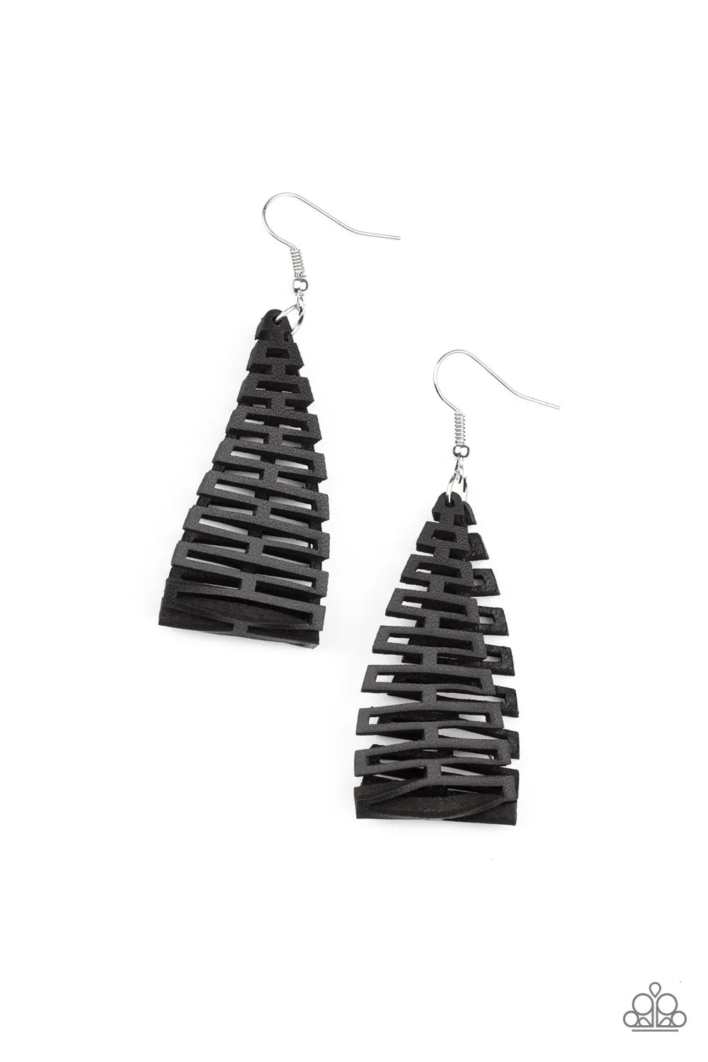 PAPARAZZI Urban Delirium - Black EARRINGS