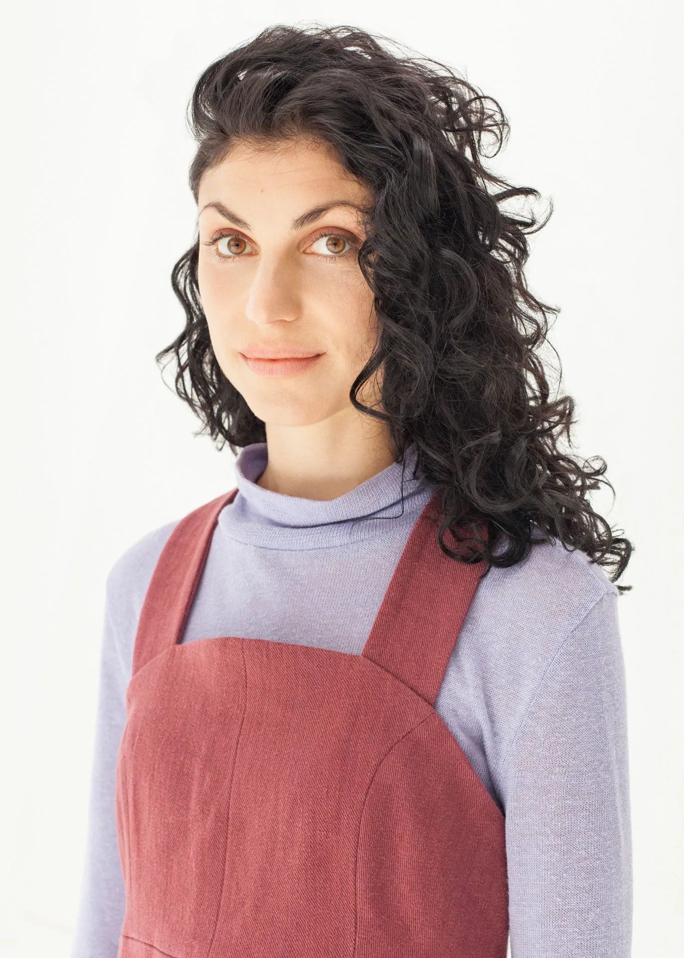Park – Loose fit turtleneck sweater in Lavender - 100% true hemp / 100 % Hanf