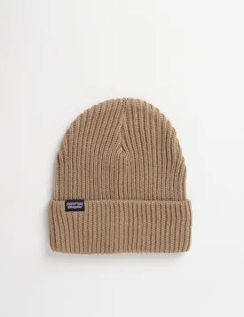 Patagonia Fishermans Rolled Beanie Hat - Ash Tan