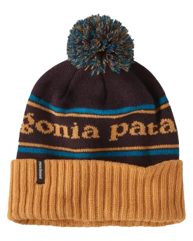 Patagonia Powder Town Beanie  - Park Stripe: Dried Mango