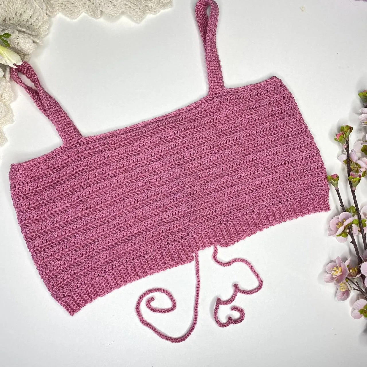 PATTERN: Crochet Little Pink Crop Top
