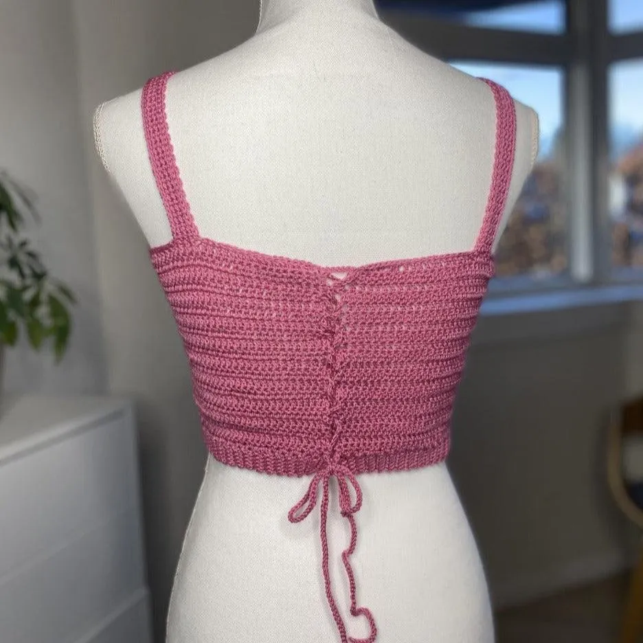 PATTERN: Crochet Little Pink Crop Top