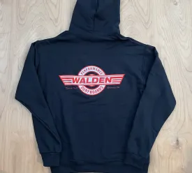 Performance Hoodie : Black with red logo