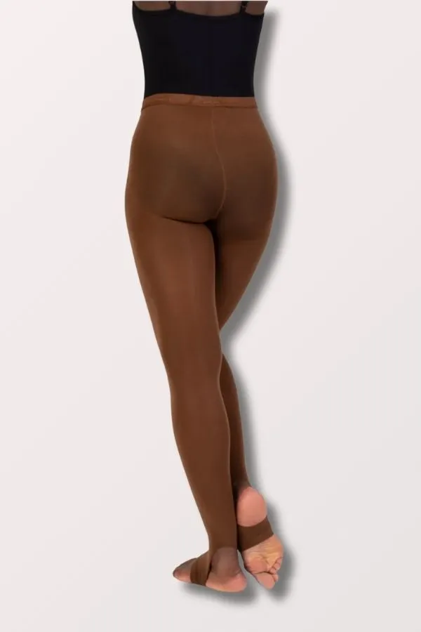 Plus Size TotalSTRETCH Seamless Stirrup Tights - Coffee