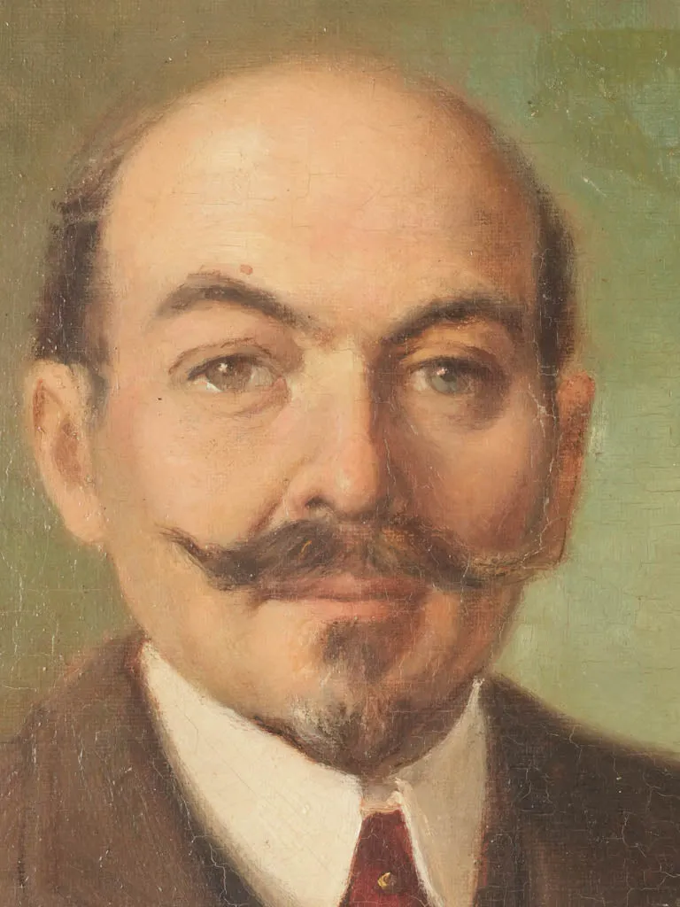 Portrait of a Man Smoking, circa 1920, signed A. Vignaud 28¾ x 23¾"