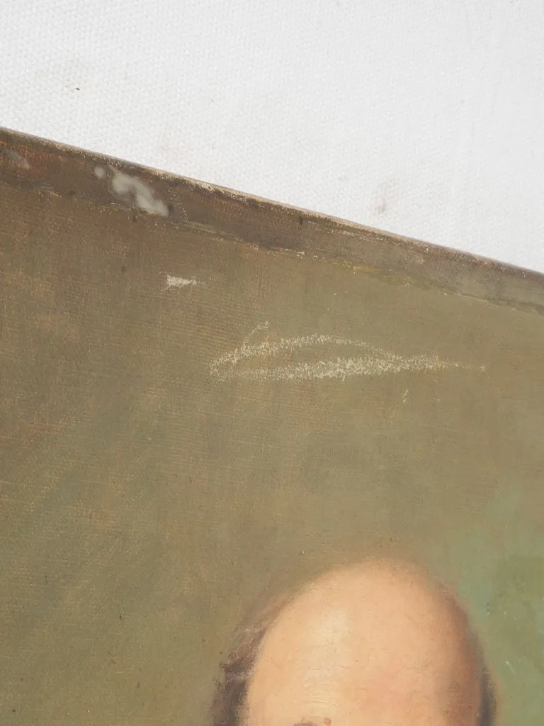 Portrait of a Man Smoking, circa 1920, signed A. Vignaud 28¾ x 23¾"