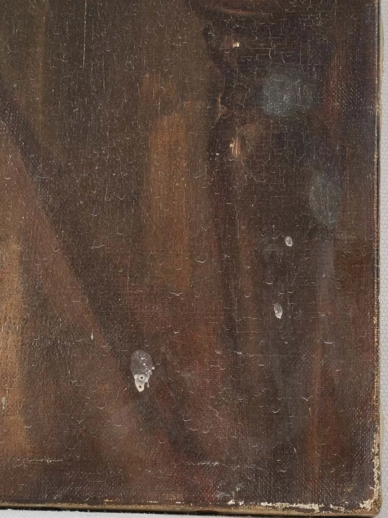 Portrait of a Man Smoking, circa 1920, signed A. Vignaud 28¾ x 23¾"