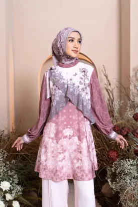 Pre Order - Medinela Tunic Pink Scallop