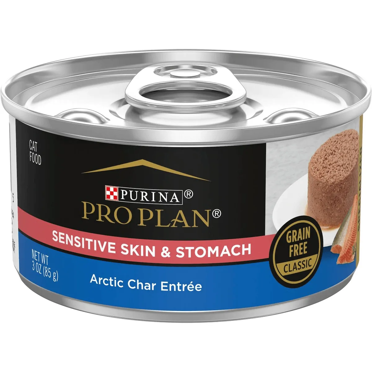 Purina Pro Plan Focus Sensitive Skin & Stomach Classic Arctic Char Grain-Free Entree Canned Cat Food