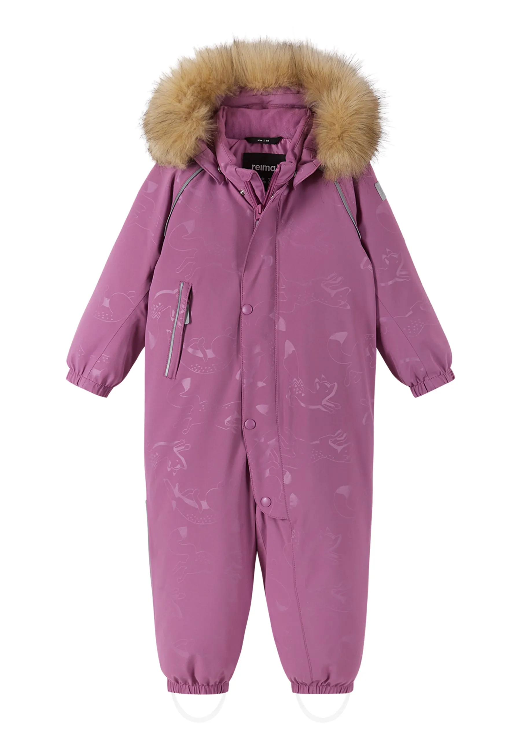 REIMA TEC Winteroverall/Skianzug <br> Aapua <br>Gr. 74 bis 92<br>echte Daunen-Füllung, extra warm<br> Po-Bereich extra dick isoliert<br> auch ohne Kunst-Pelz tragbar<br> abnehmbare Fuss-Schlaufen<br> WS >12'000 mm
