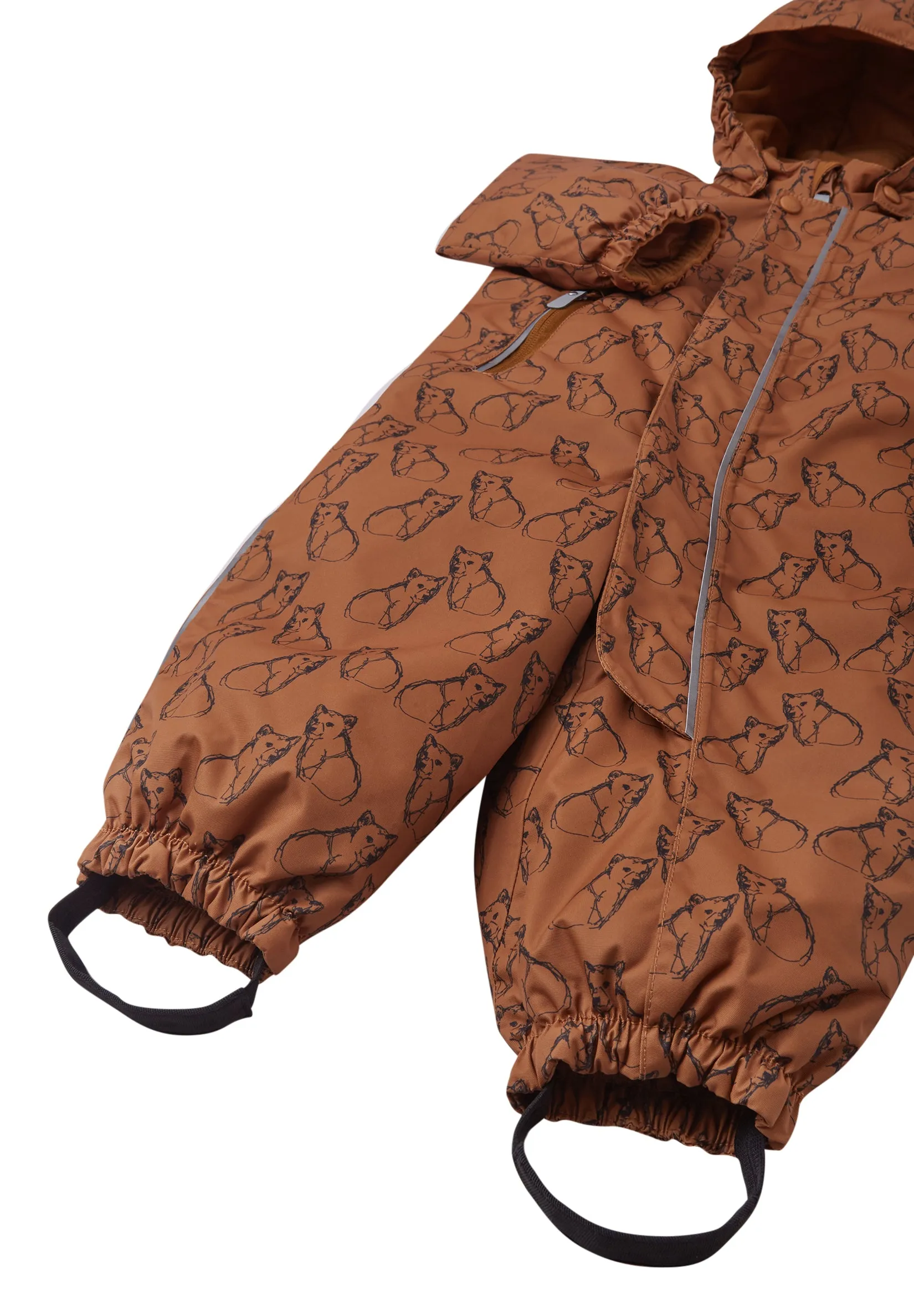 REIMA TEC Winteroverall/Skianzug<br> Puhuri <br>Gr. 74 bis 98 <br> Po-Bereich extra dick isoliert<br> abnehmbare Fuss-Schlaufen<br> WS 10'000 mm