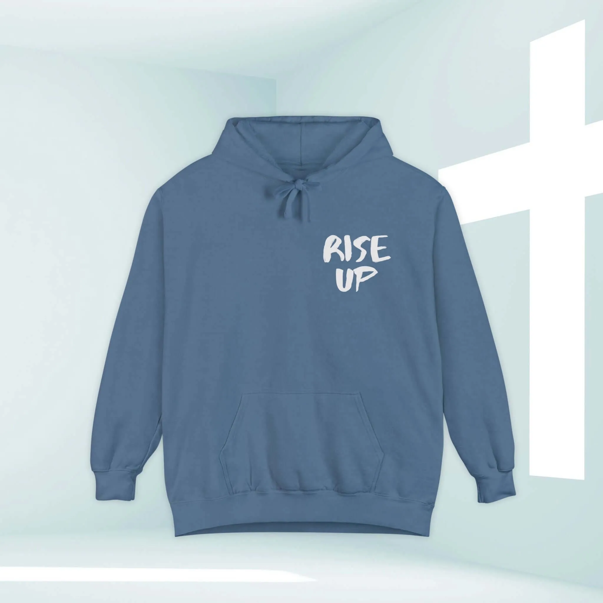 Rise Up Bible Verse Hooded Sweatshirt, Christian Hoodie Church Clothing