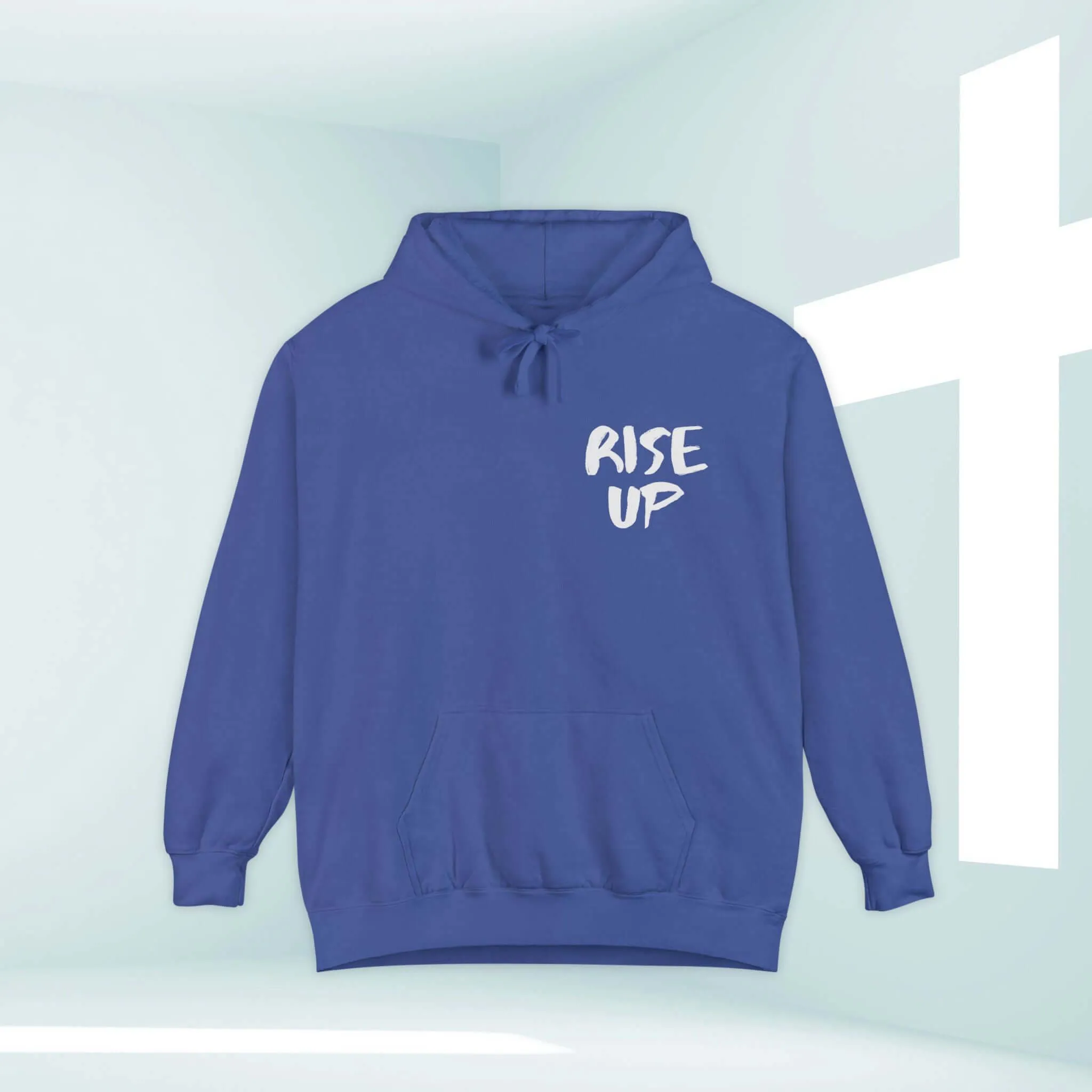 Rise Up Bible Verse Hooded Sweatshirt, Christian Hoodie Church Clothing