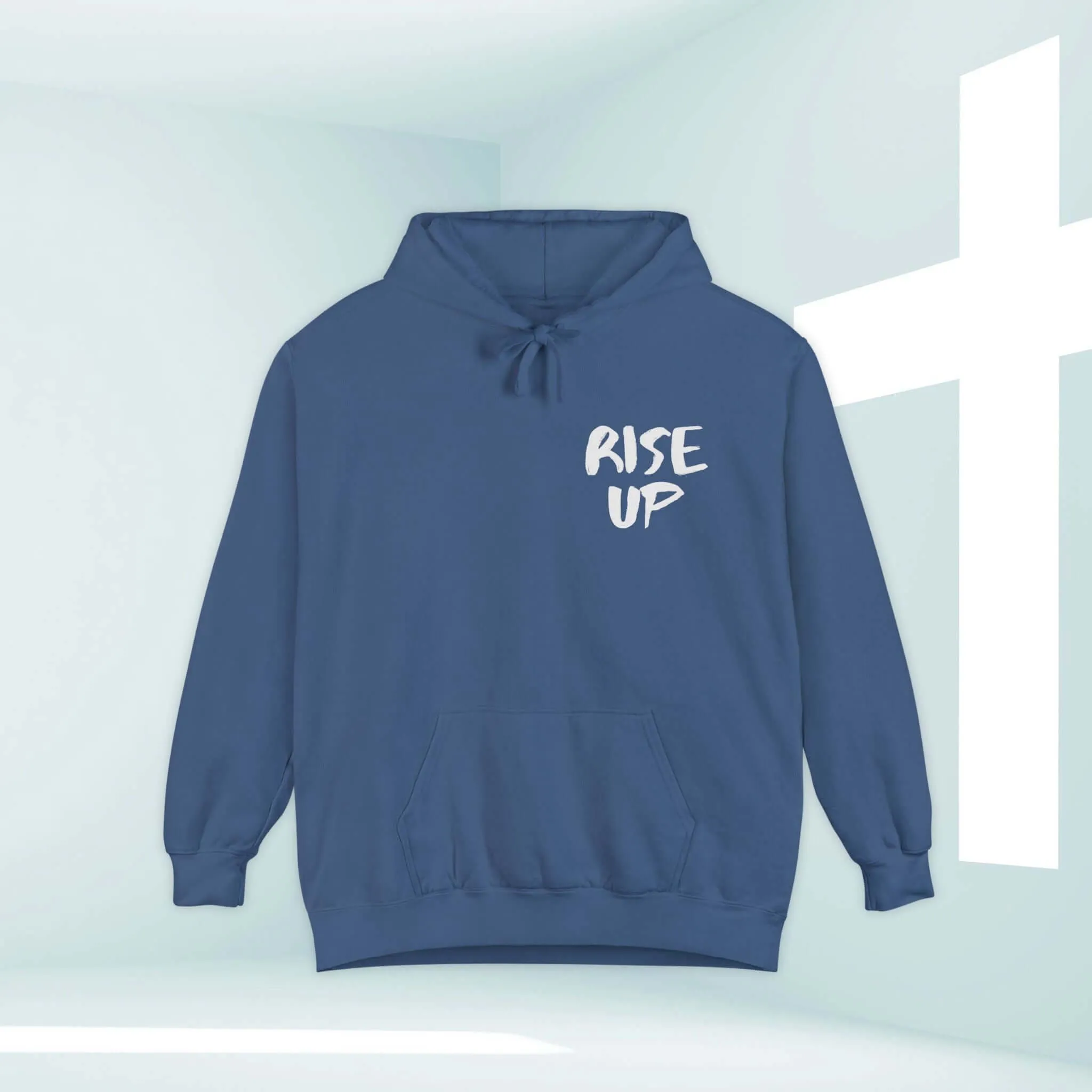 Rise Up Bible Verse Hooded Sweatshirt, Christian Hoodie Church Clothing