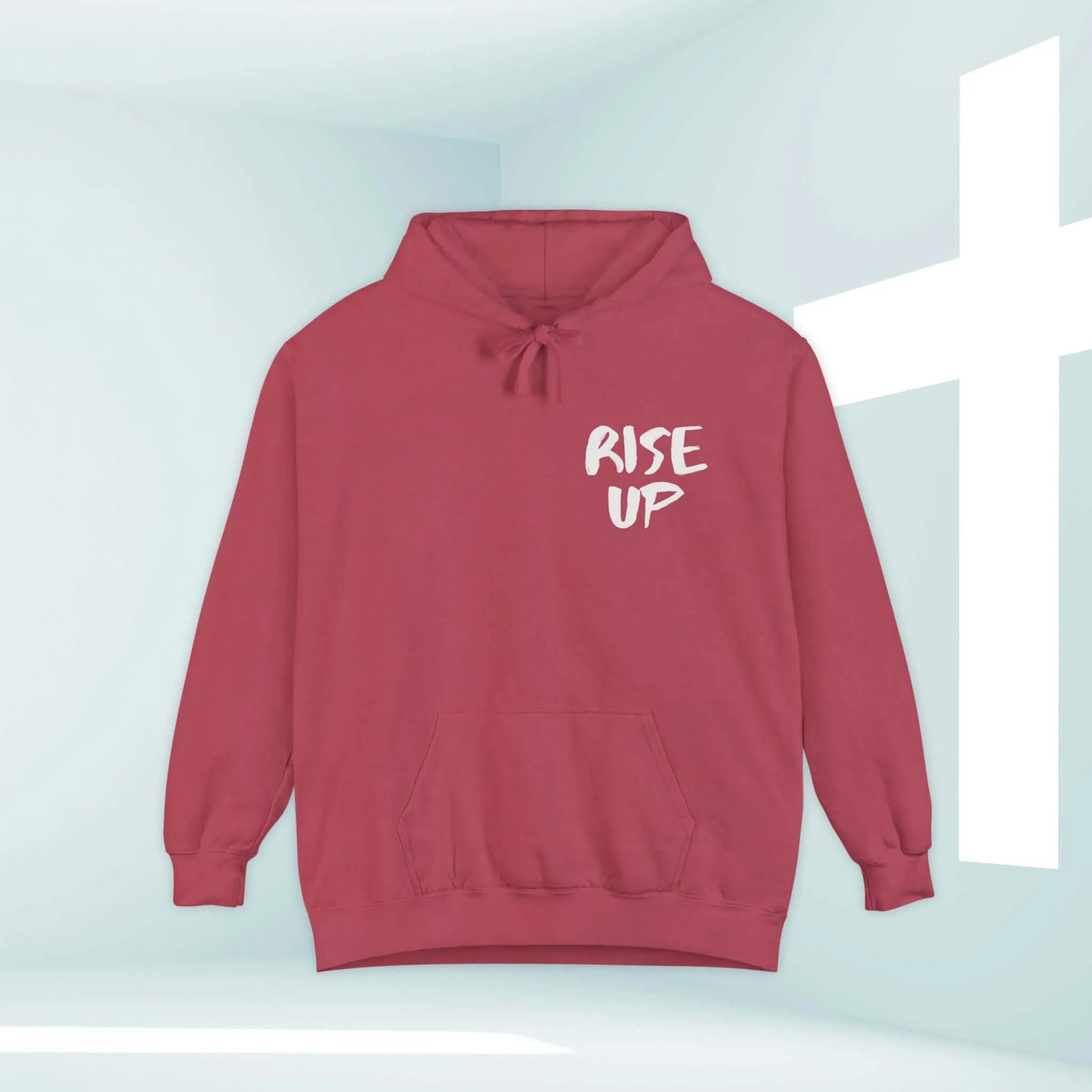 Rise Up Bible Verse Hooded Sweatshirt, Christian Hoodie Church Clothing