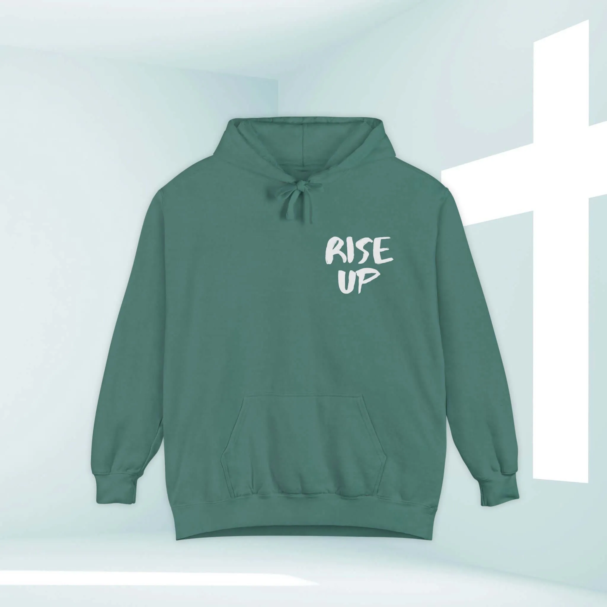 Rise Up Bible Verse Hooded Sweatshirt, Christian Hoodie Church Clothing