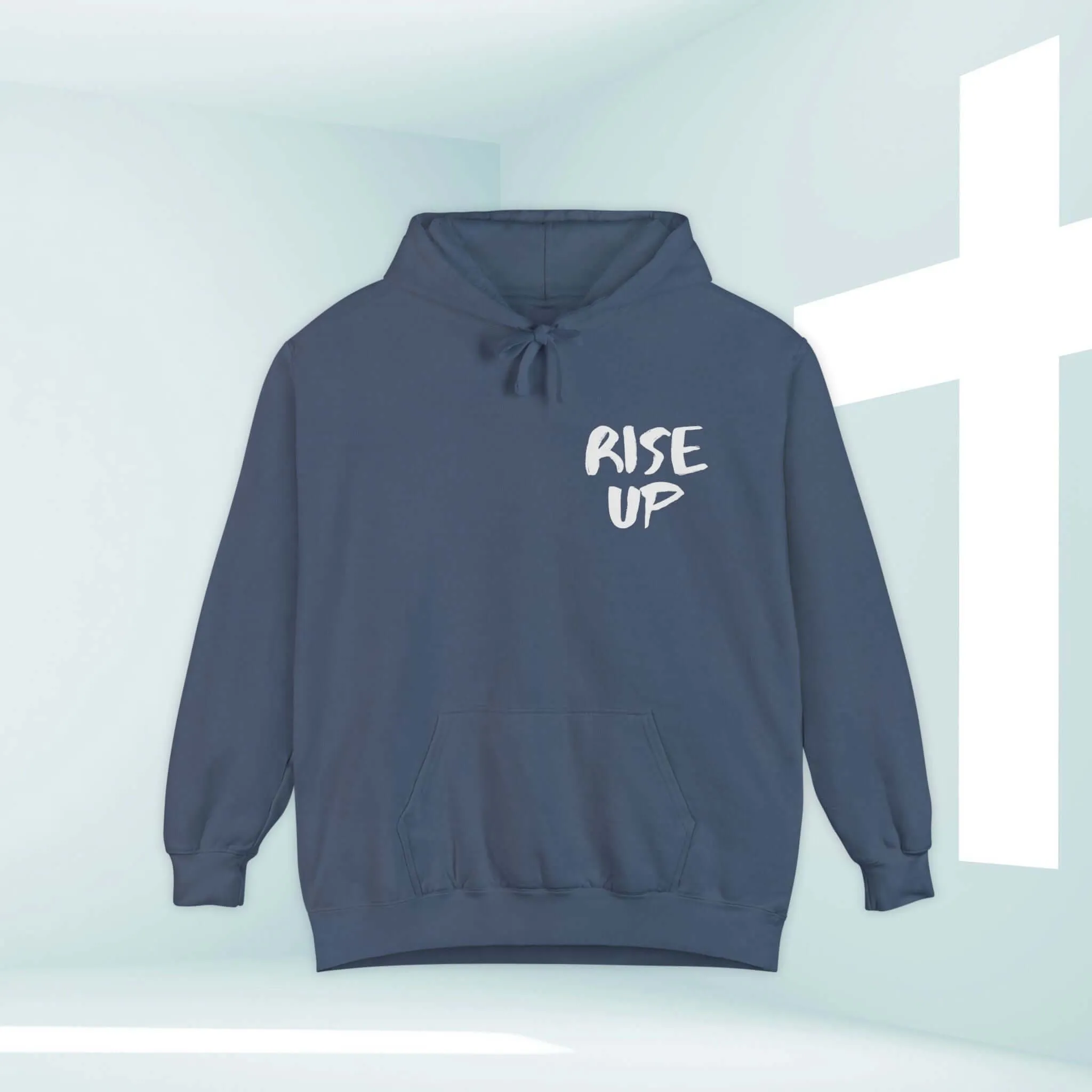 Rise Up Bible Verse Hooded Sweatshirt, Christian Hoodie Church Clothing