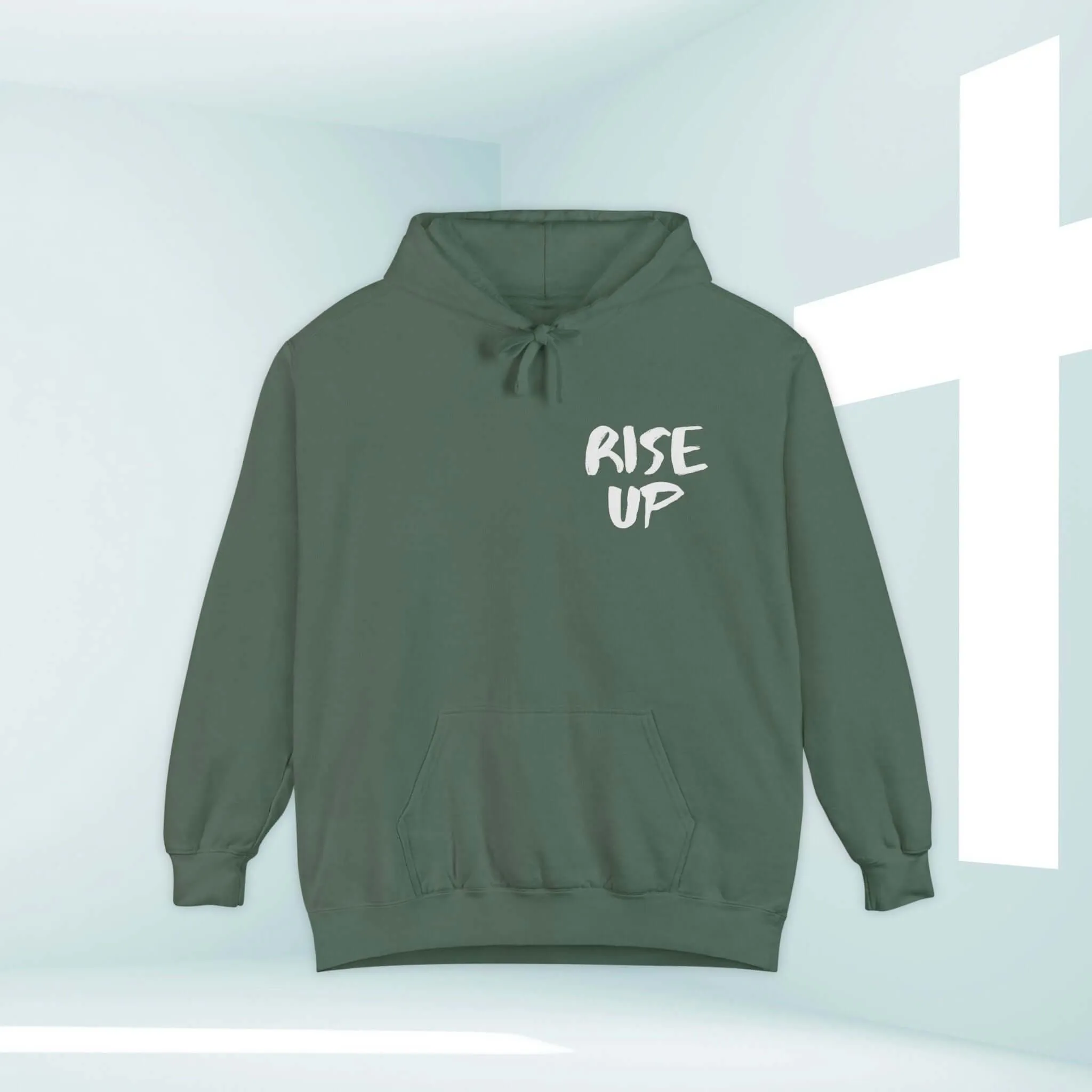 Rise Up Bible Verse Hooded Sweatshirt, Christian Hoodie Church Clothing