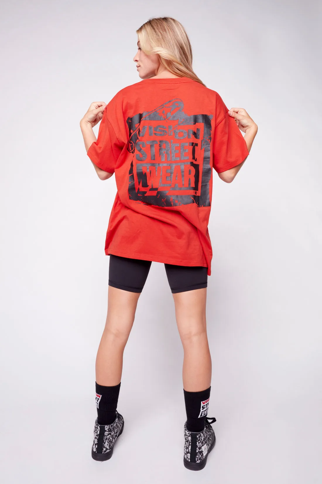 Safety Pin Logo T-Shirt - Red