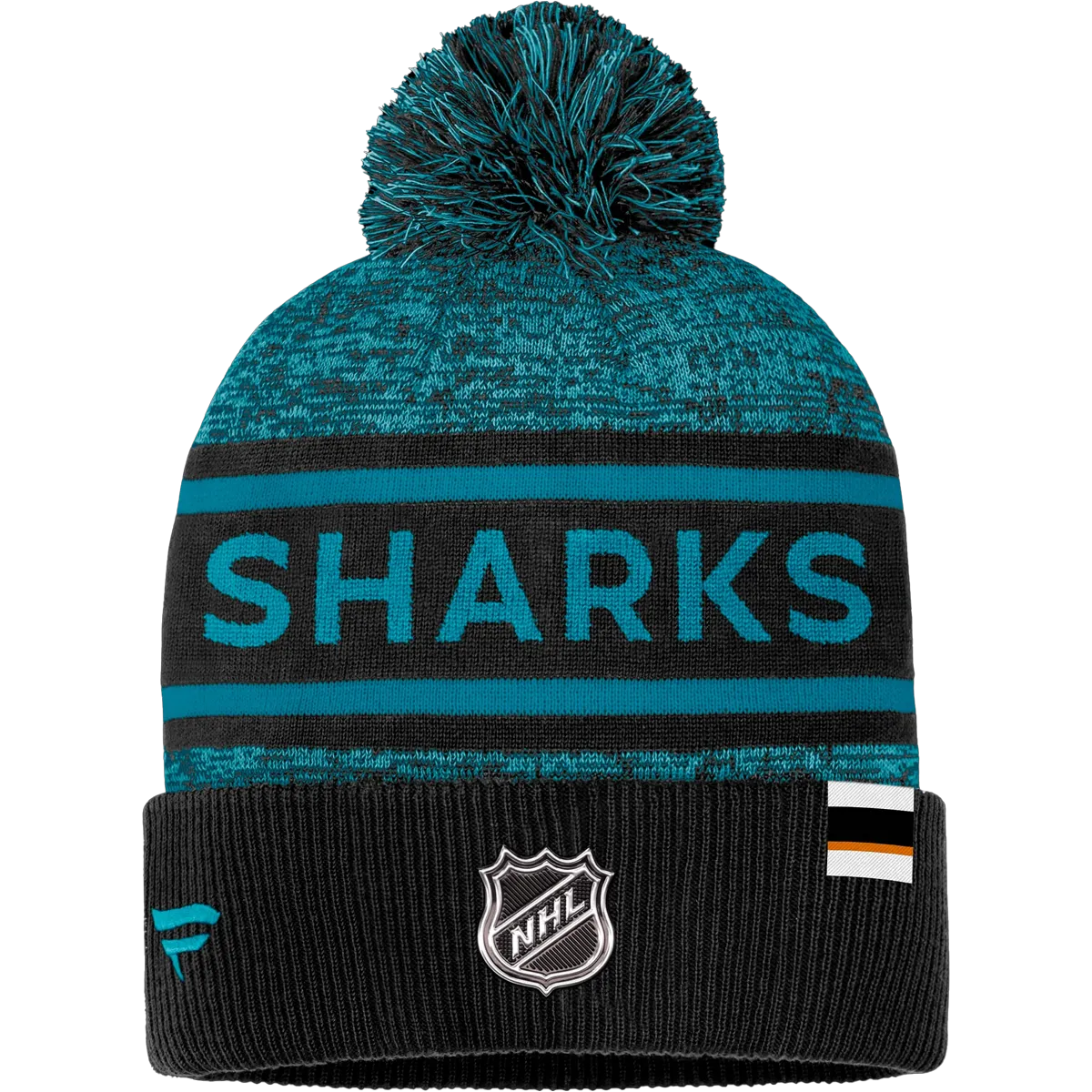 Sharks Pro Rink Cuffed Pom Knit