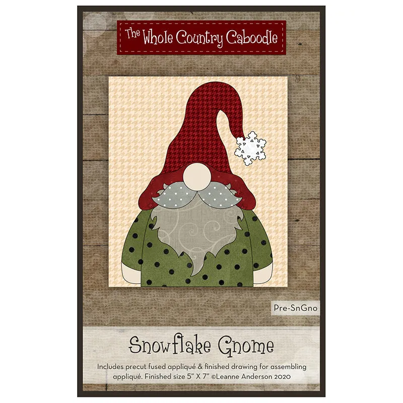 Snowflake Gnome Precut Fused Appliqué Pack