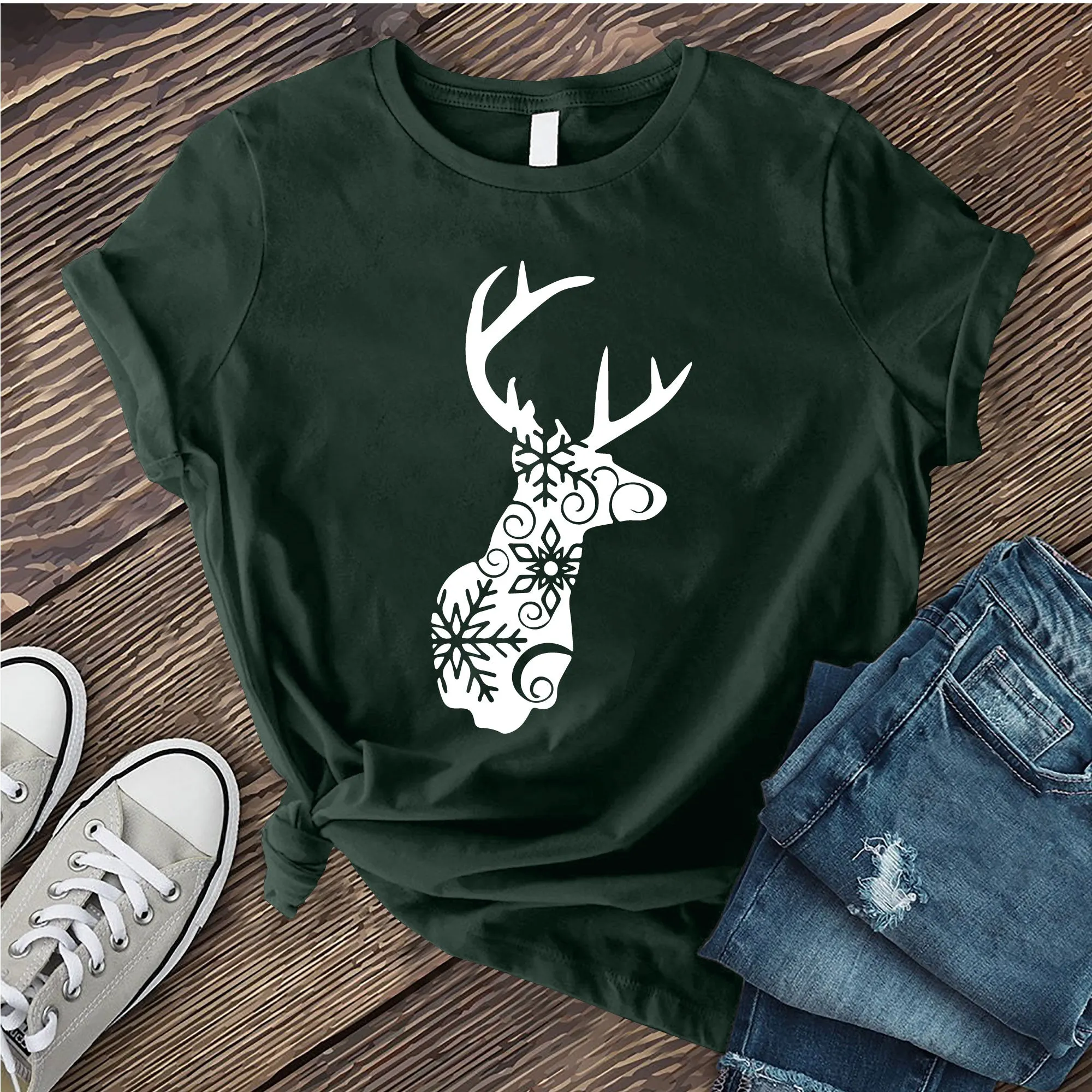 Snowflake Reindeer T-Shirt