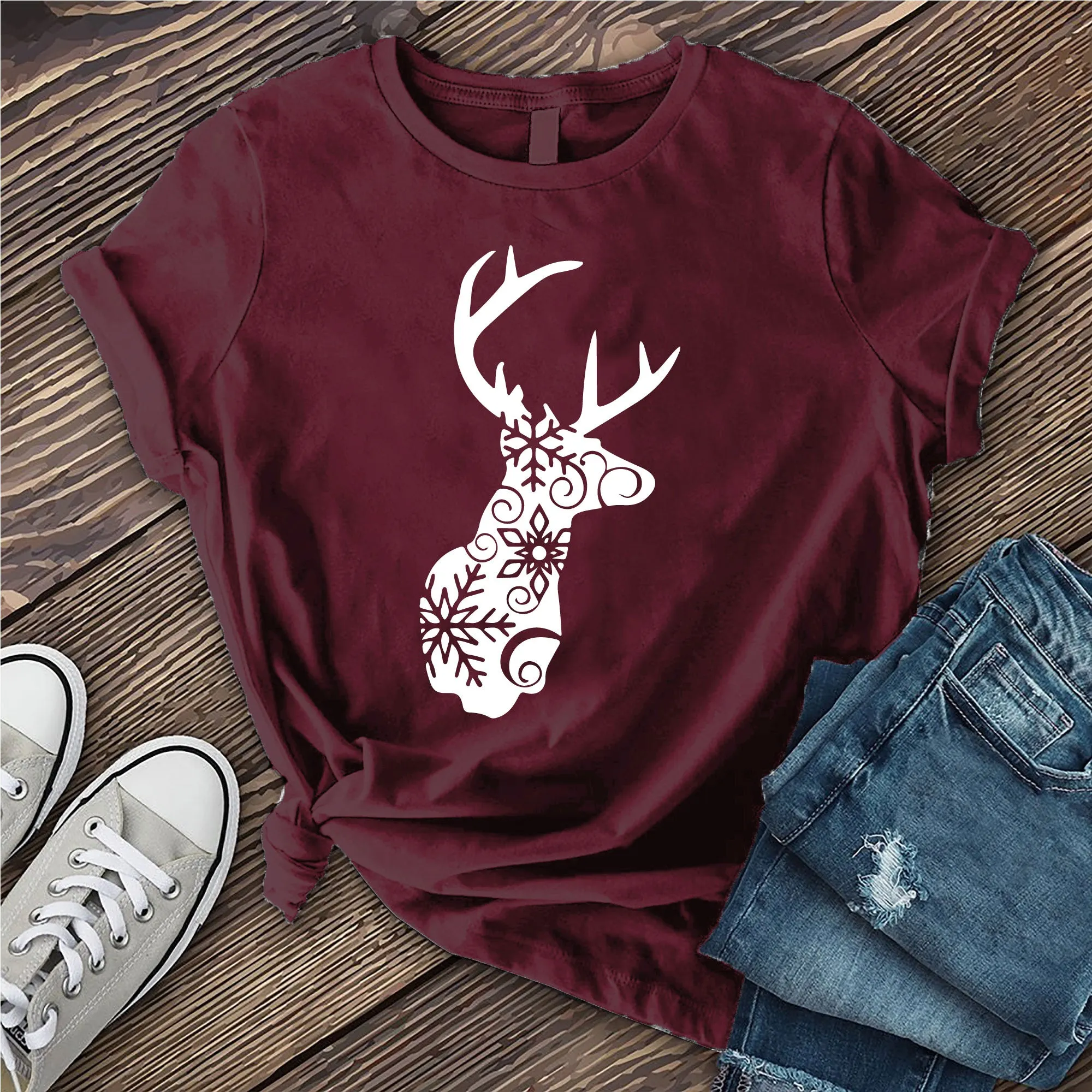 Snowflake Reindeer T-Shirt