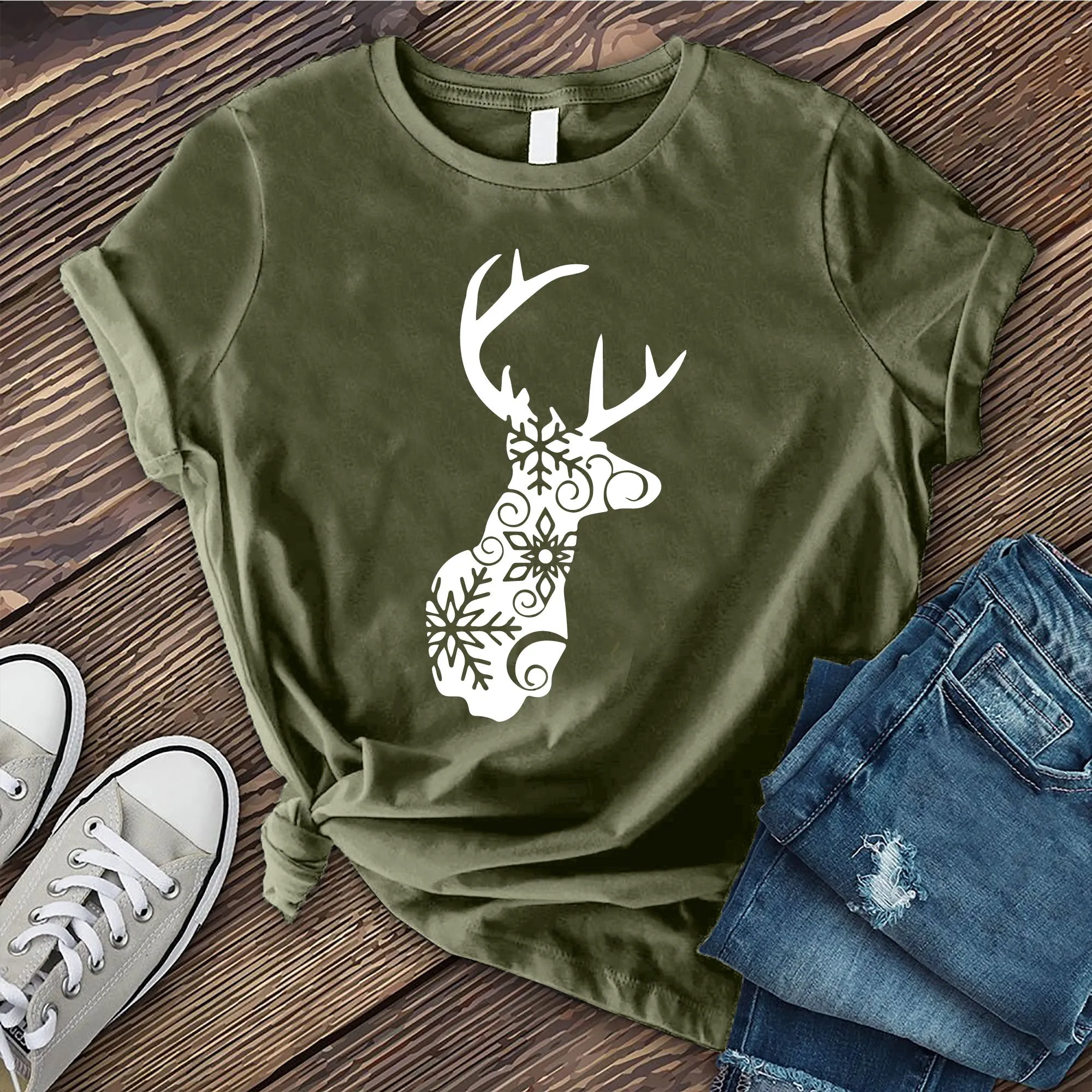 Snowflake Reindeer T-Shirt