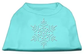 Snowflake Rhinestone Shirt  Aqua XL (16)