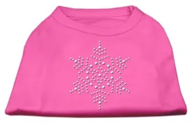 Snowflake Rhinestone Shirt  Bright Pink XXXL(20)