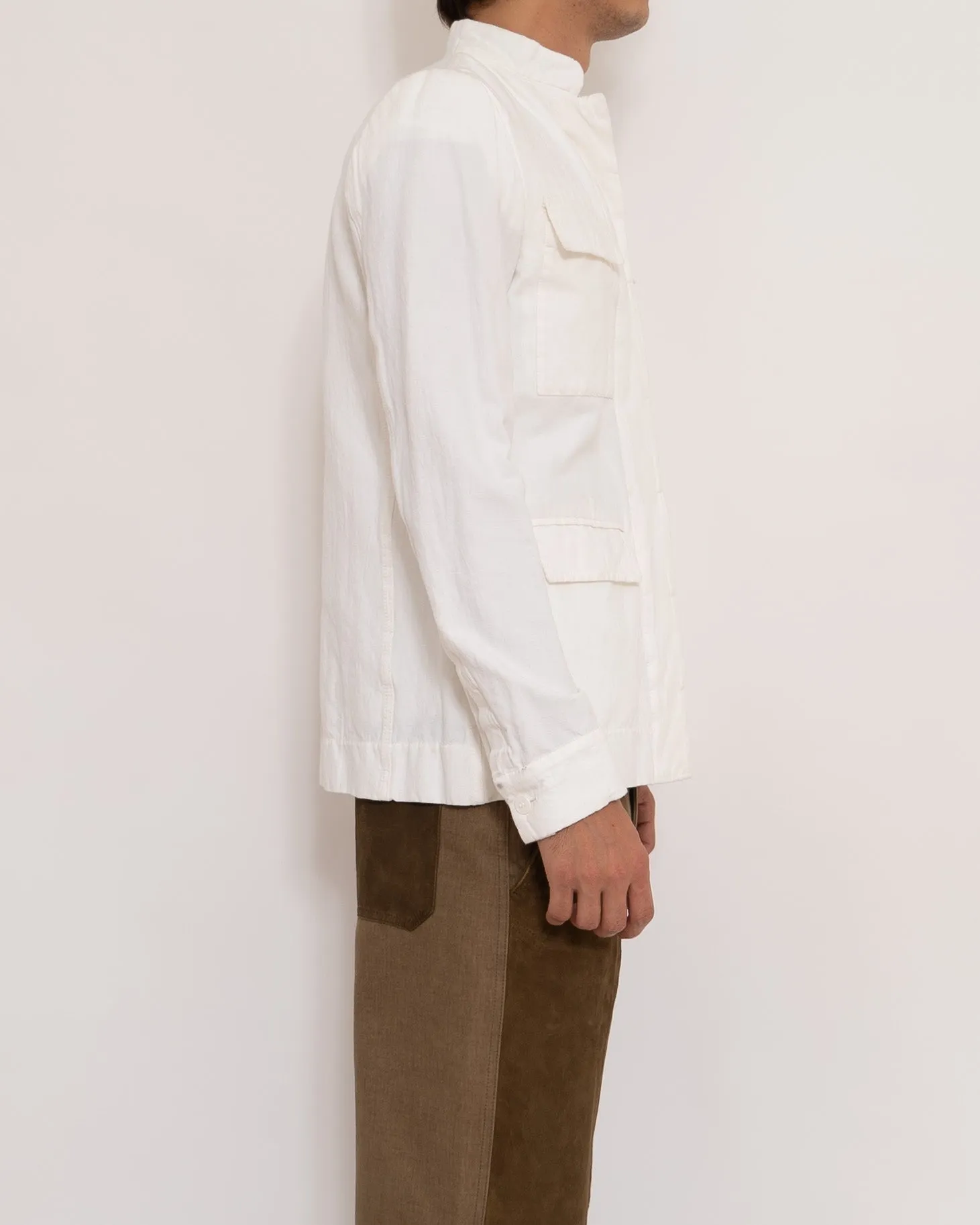 SS17 Ivory Military Shirt Jacket Sample