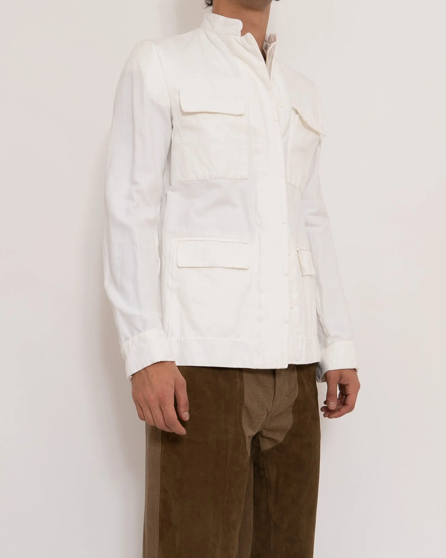 SS17 Ivory Military Shirt Jacket Sample