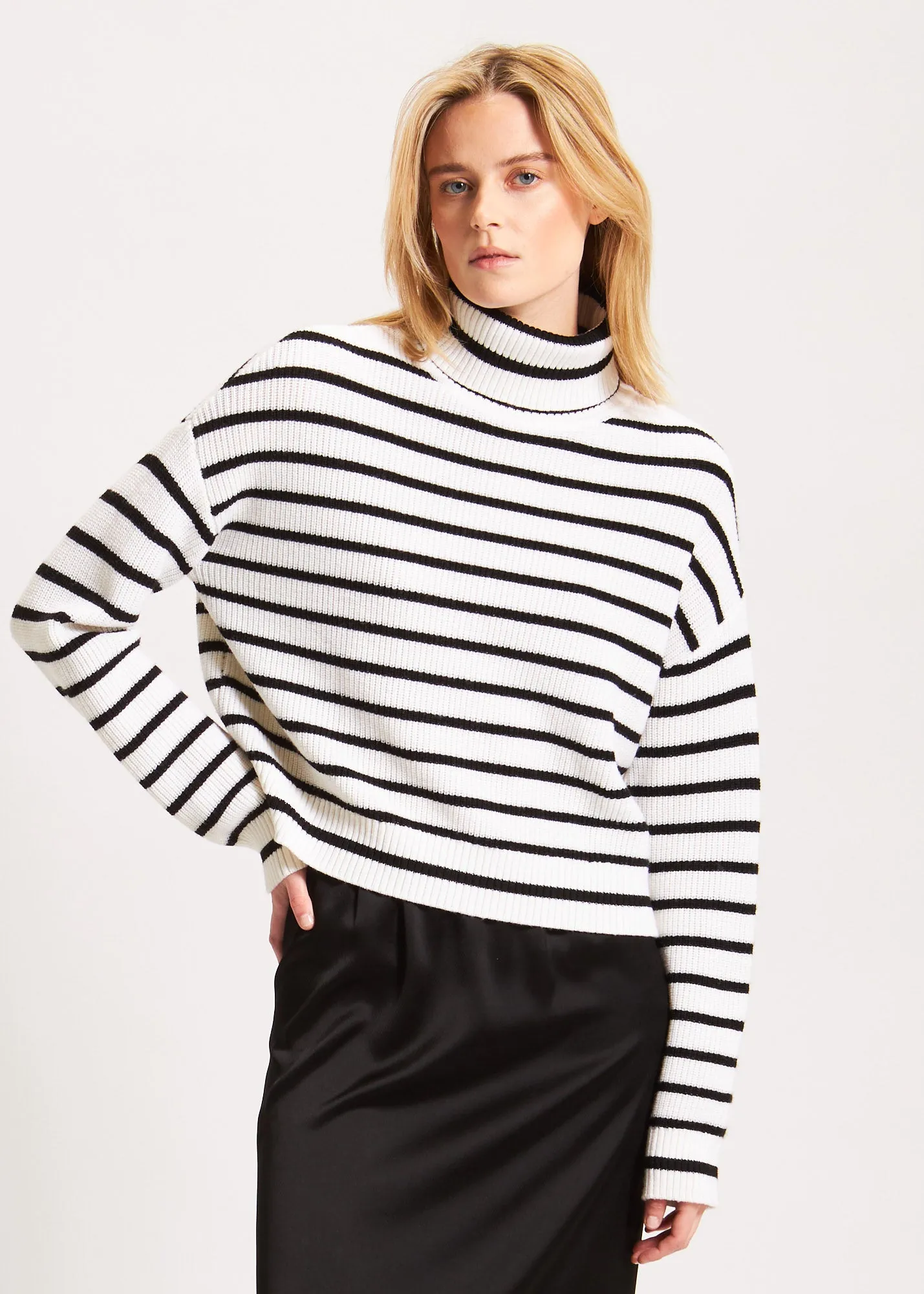 Striped Turtleneck