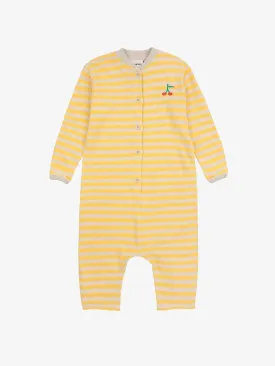 Stripes terry overall
