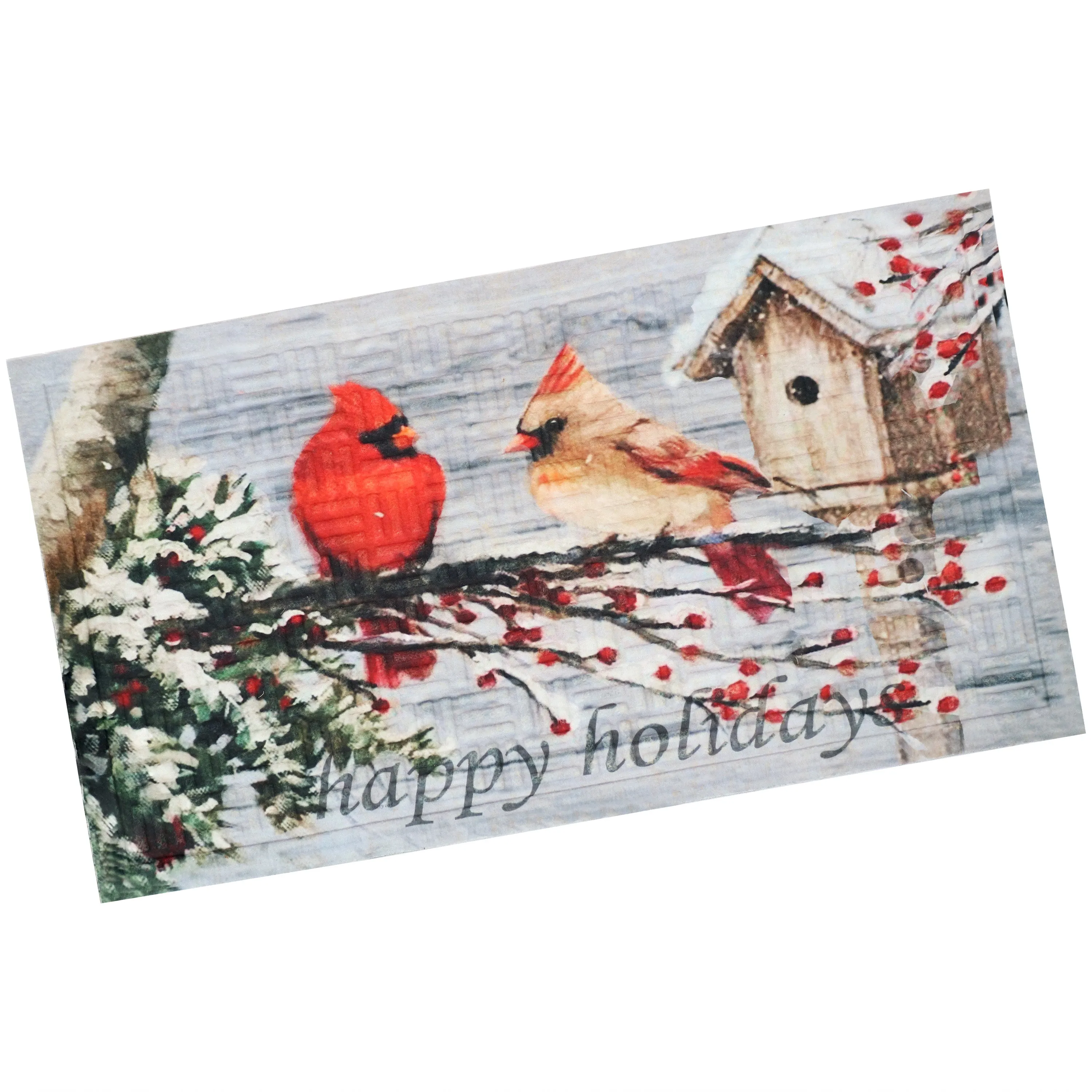 Sunnydaze 17.5" x 29" Indoor Holiday Entrance Mat