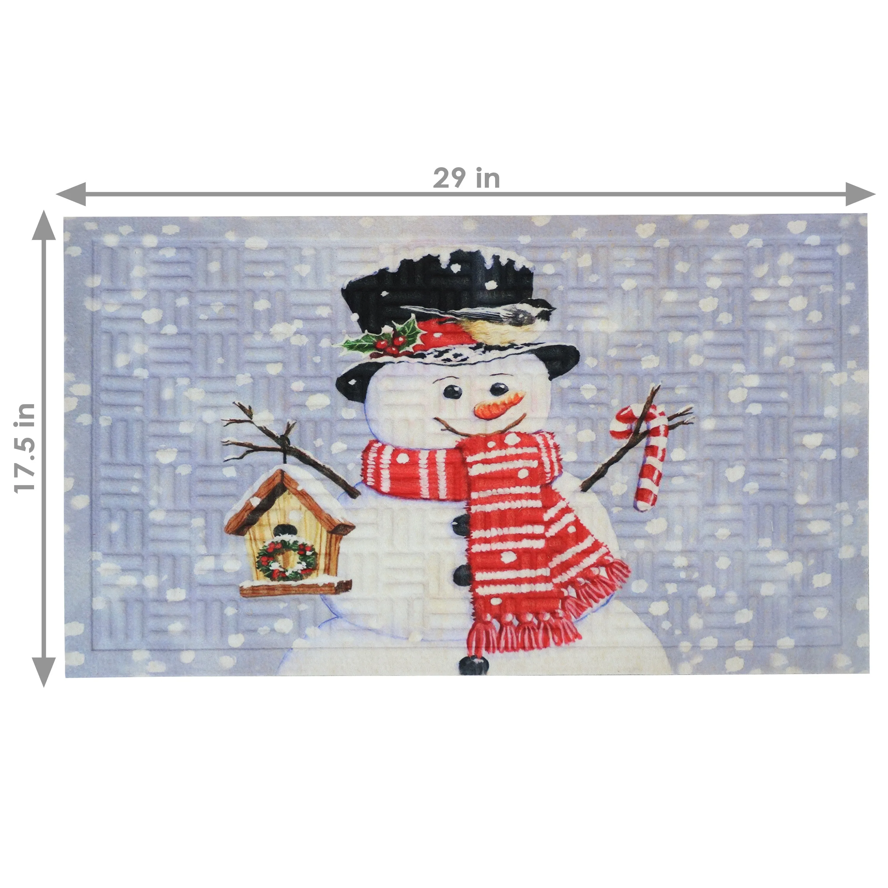 Sunnydaze 17.5" x 29" Indoor Holiday Entrance Mat