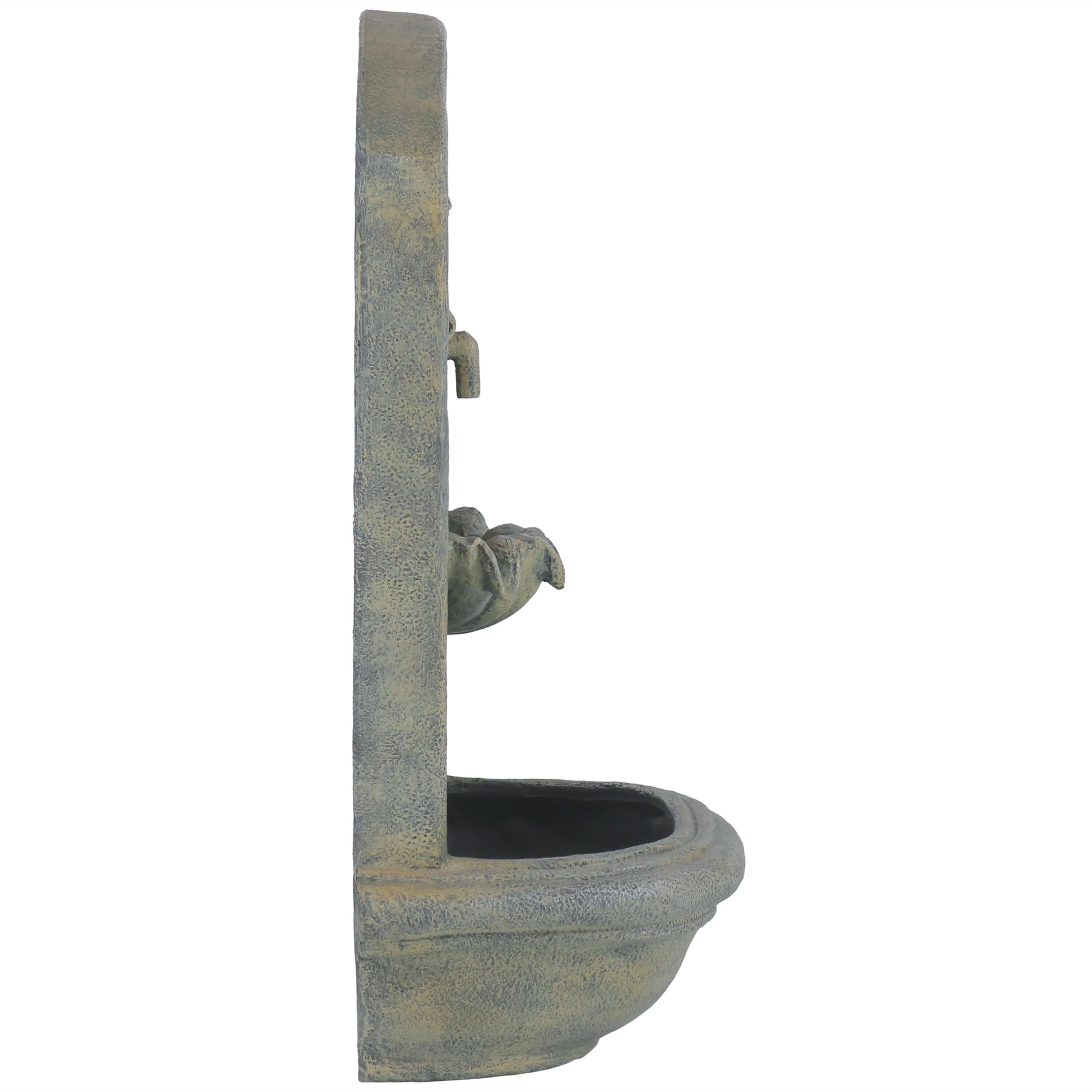 Sunnydaze Seaside Outdoor Solar Wall Fountain - 27" H