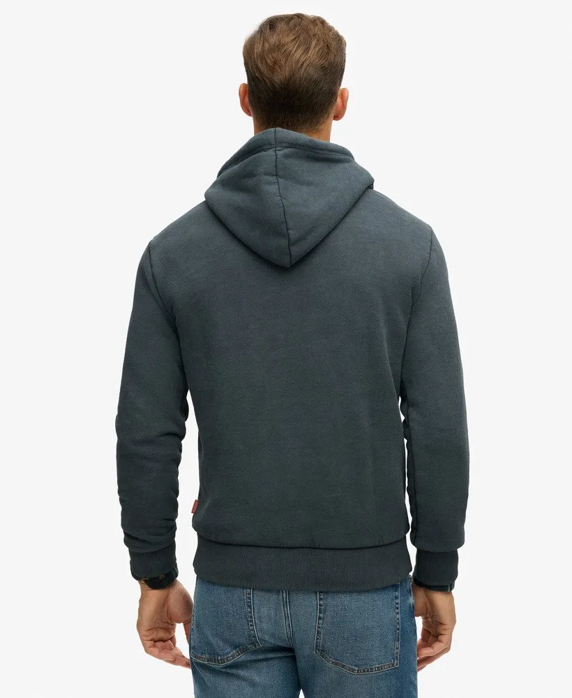Superdry Duo Vintage Logo Hoodie - Jet Black