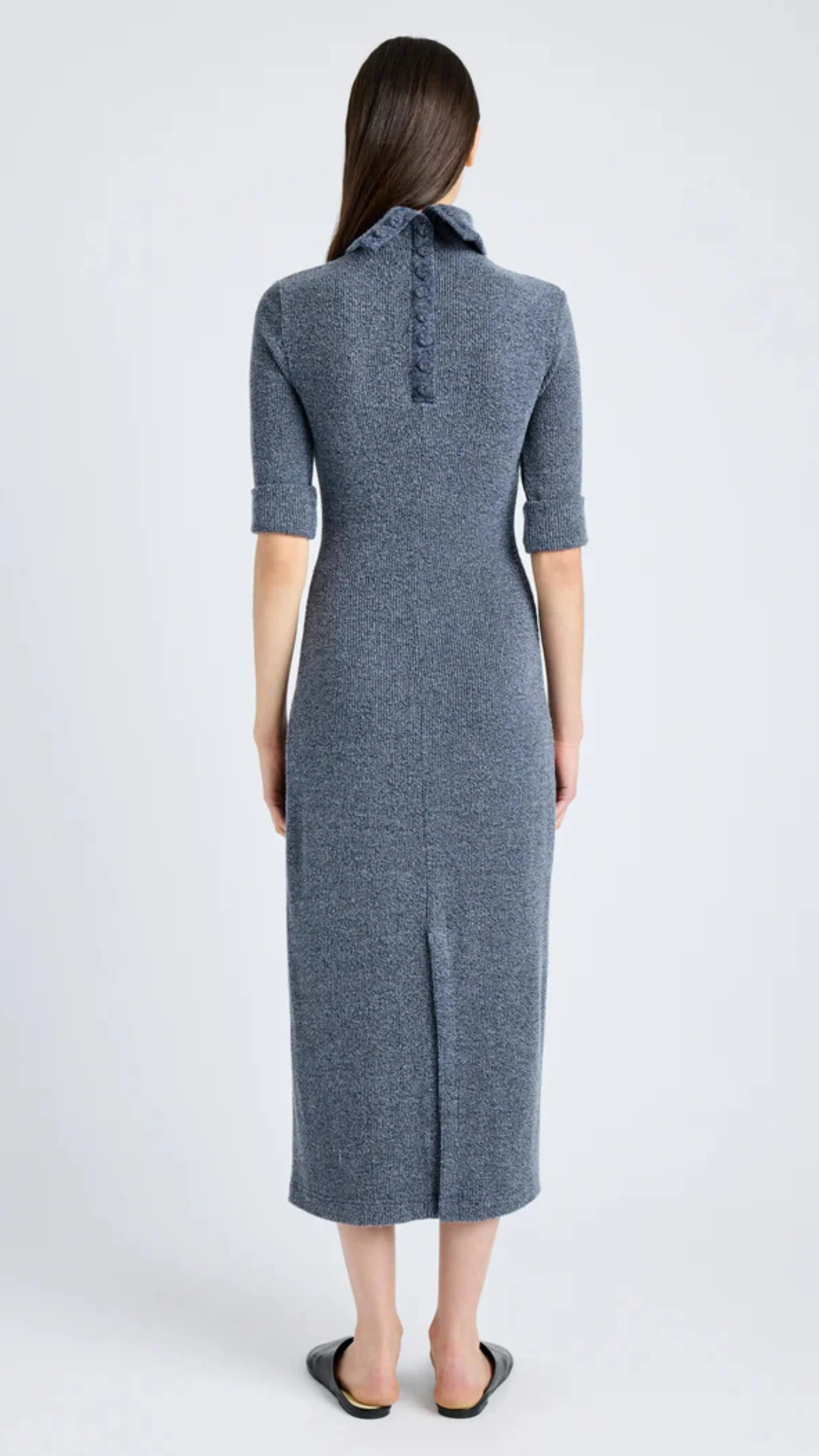 The Cerine Dress in Boucle Rib