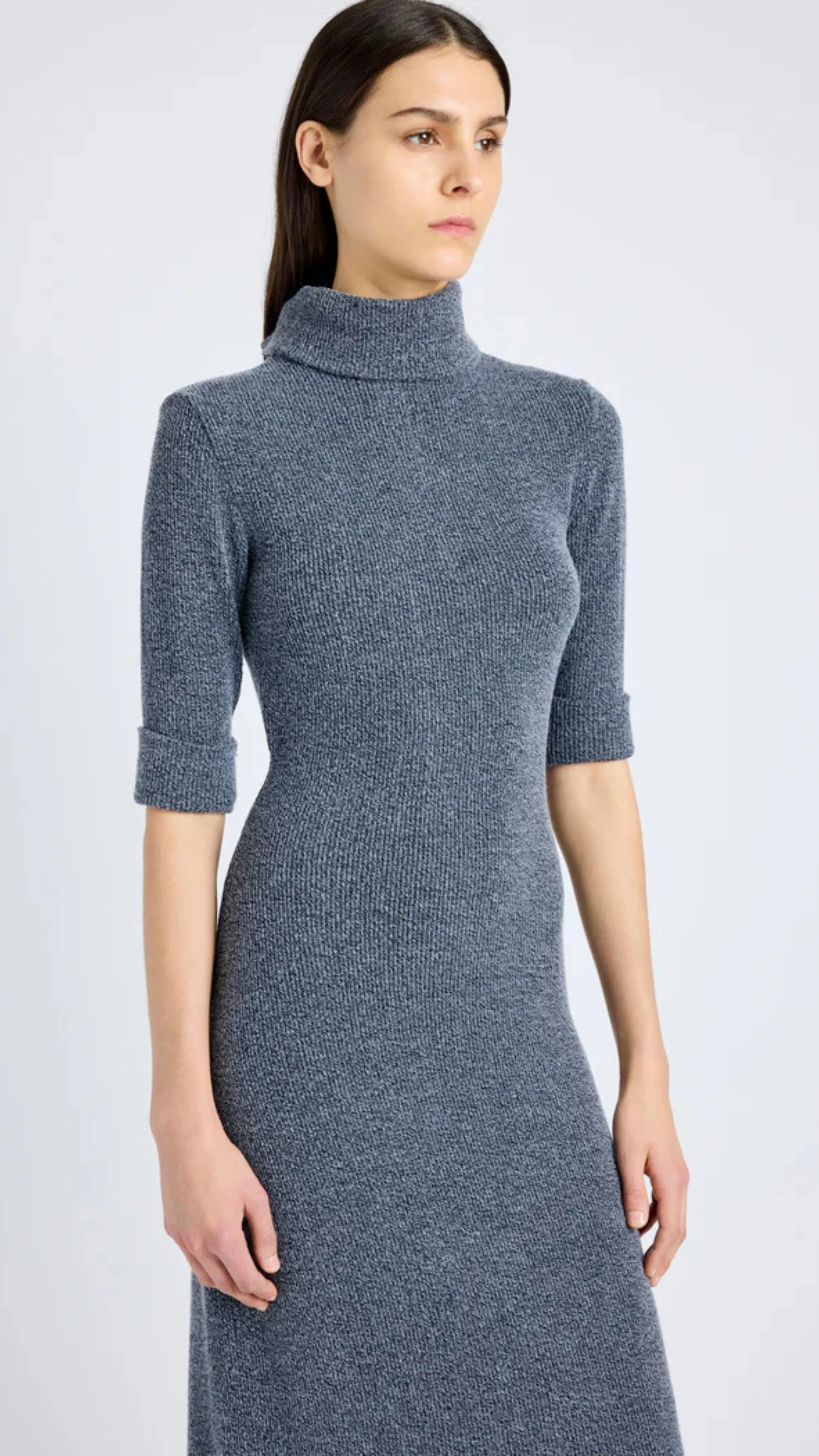 The Cerine Dress in Boucle Rib
