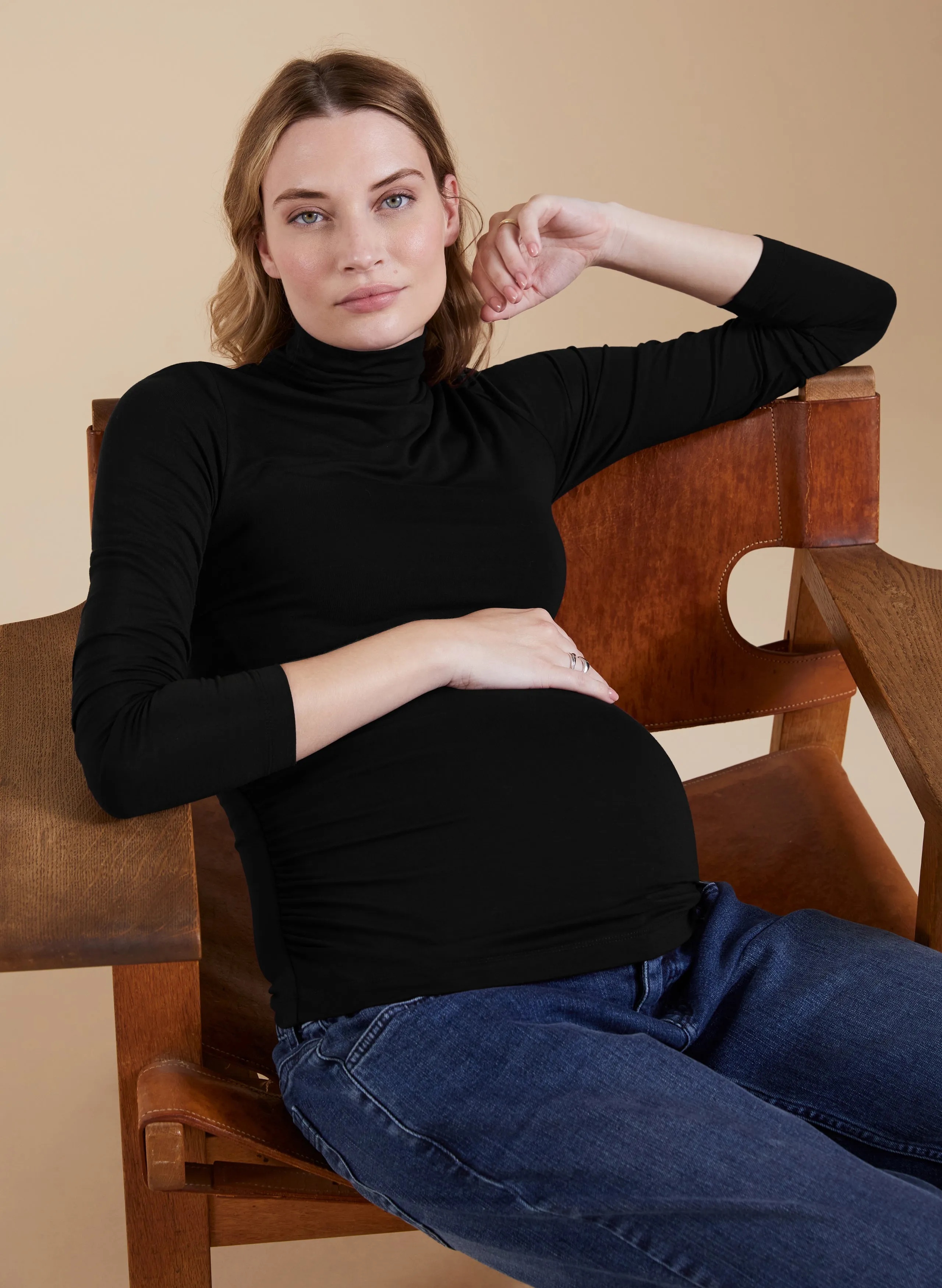 The Essentials Maternity Turtleneck Top