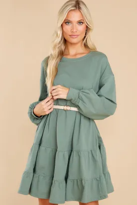 To Be Continued Sage Dress