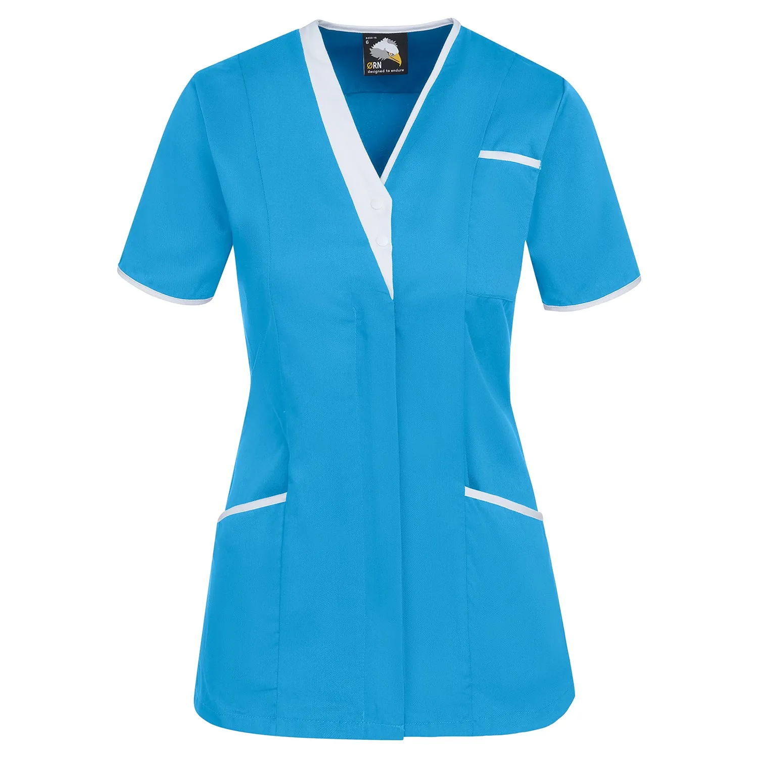Tonia V-Neck Tunic | Teal - White
