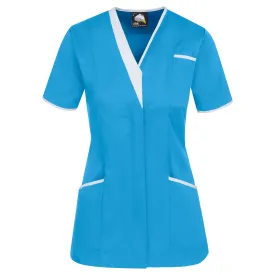 Tonia V-Neck Tunic | Teal - White