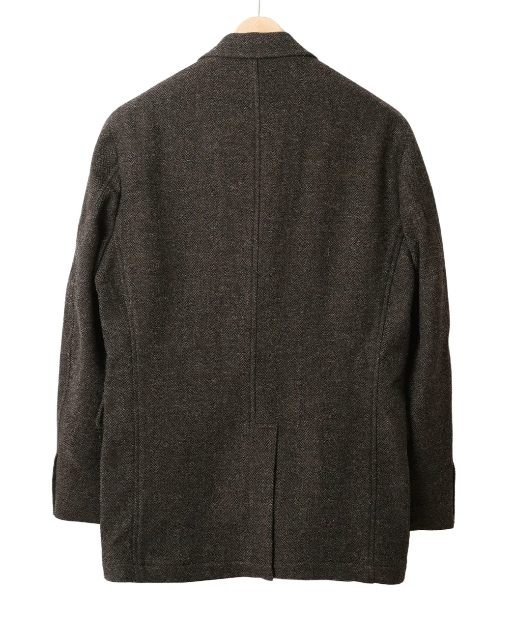 Unstructured Ivy Blazer Brown Tweed