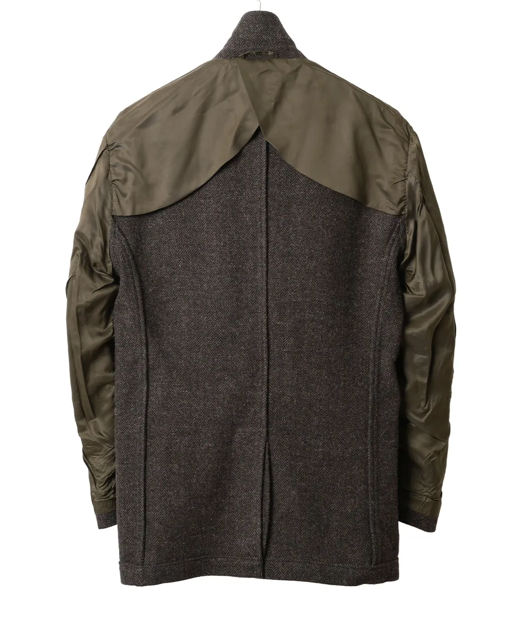 Unstructured Ivy Blazer Brown Tweed