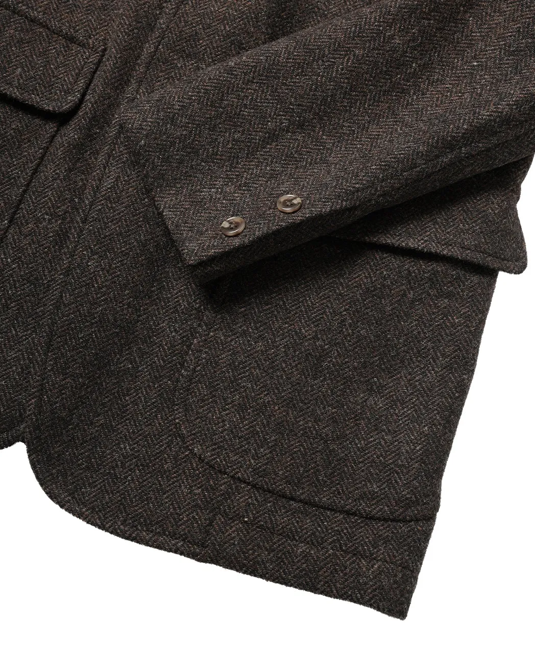 Unstructured Ivy Blazer Brown Tweed
