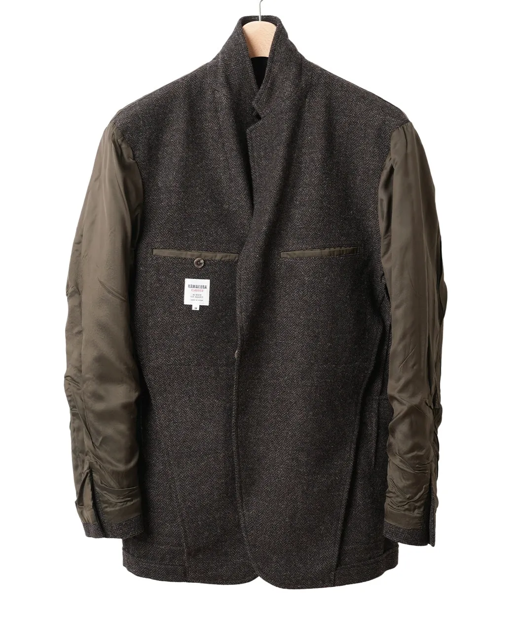 Unstructured Ivy Blazer Brown Tweed